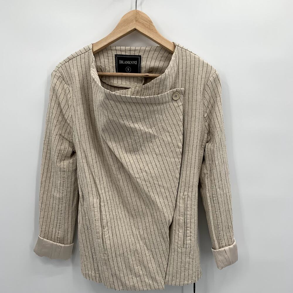 NWT Evereve BlankNYC All Natural Jacket Blazer Linen // S - Picture 2 of 10